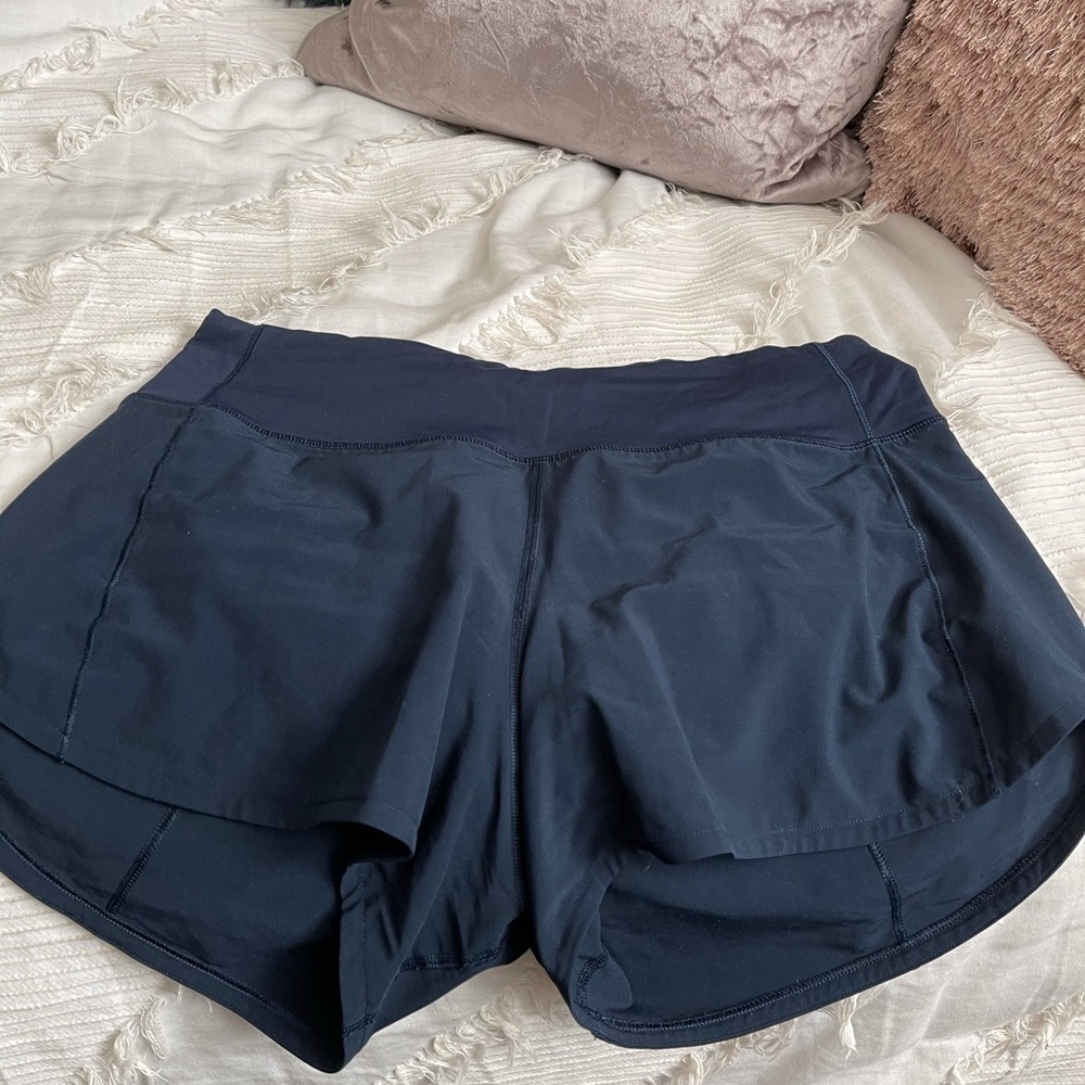 Lululemon navy speed up shorts